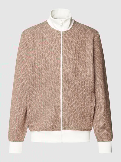 MCNEAL Sweatjacke mit Allover-Muster Modell 'CLAUDE' Haselnuss Braun 2