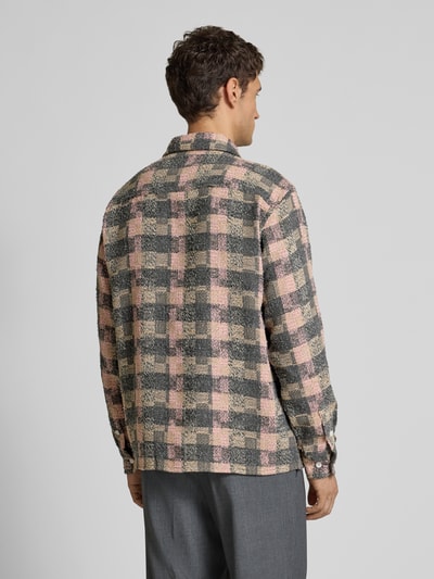 WOODBIRD Koszula casualowa ze wzorem pointelle model ‘Glixto’ Jasnobrązowy 5