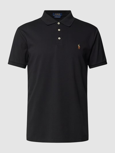 Polo Ralph Lauren Poloshirt met labelstitching Zwart - 2