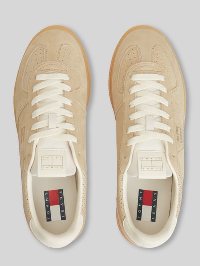 Tommy Jeans Sneakersy z naturalnej skóry welurowej Piaskowy 4