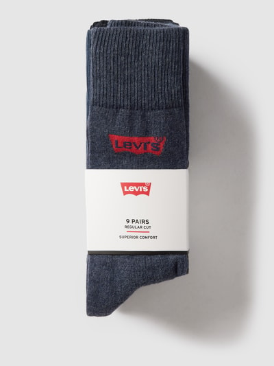 Levi's® Sokken in een set van 9 paar, model 'REGULAR CUT BATWING LOGO' Blauw - 3