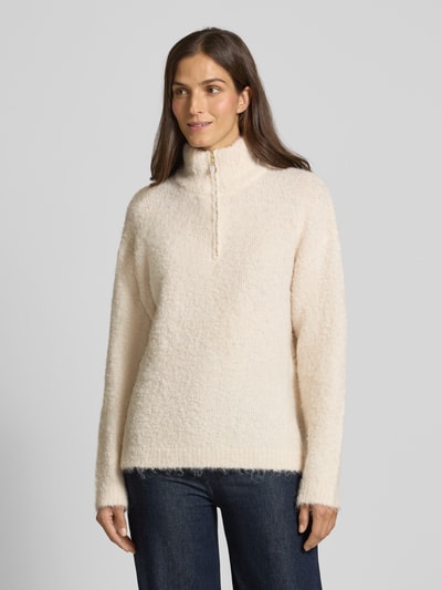 B.Young Regular fit pullover met ritssluiting, model 'Omanta' Offwhite - 4