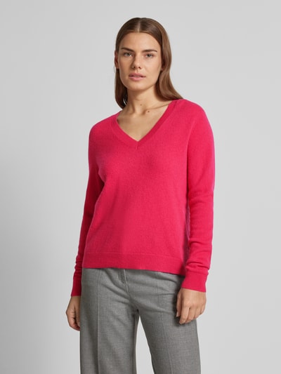 Christian Berg Woman Gebreide pullover met ribboorden Rood - 4