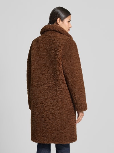Marc O'Polo Płaszcz z futra o kroju relaxed fit z kołnierzem z połami Średniobrązowy 5
