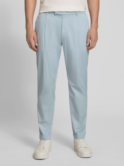 CINQUE Spodnie garniturowe o kroju slim fit z zaszewkami i francuskimi wpuszczanymi kieszeniami Jasnoniebieski 4