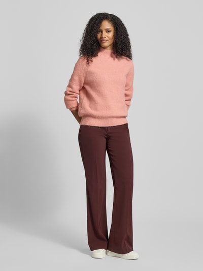 Christian Berg Woman Strickpullover mit Stehkragen Altrosa 1