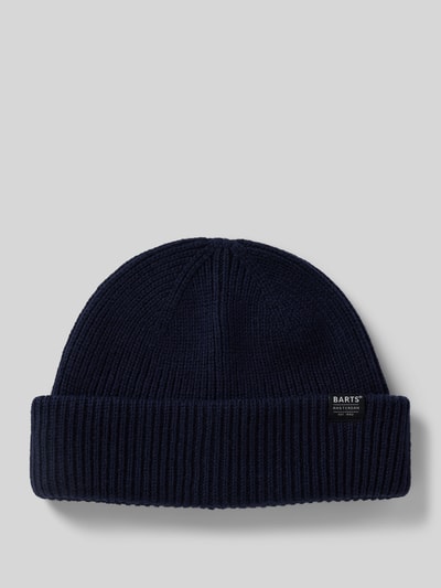 Barts Czapka beanie z detalem z logo model ‘FEODORE’ Granatowy 1