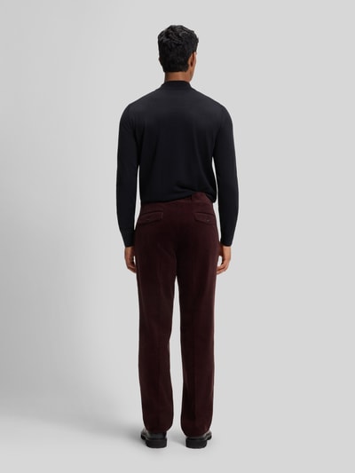BOSS Regular fit pullover van zuivere scheerwol model 'Bjarno' Marineblauw - 5