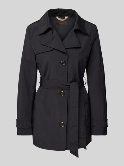 Christian Berg Woman Selection Trenchcoat mit Bindegürtel Black 2
