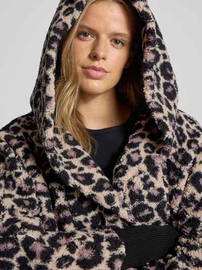 Noisy May Regular Fit Mantel aus Kunstfell Modell 'Cuddle' Mittelbraun 3