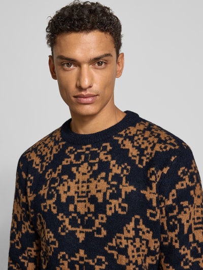 MCNEAL Gebreide pullover met wol Donkerblauw - 3