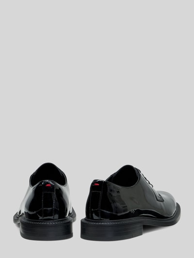 HUGO Schnürschuhe aus Rindsnappa mit Lackoptik Black 3