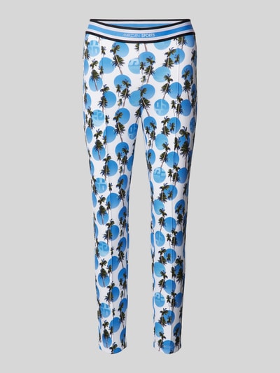 Marc Cain Skinny fit stoffen broek met vaste persplooien Blauw - 2