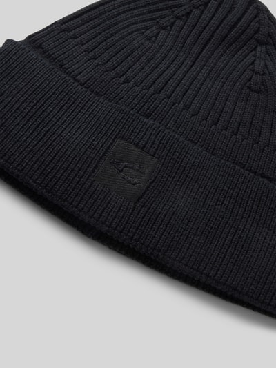 camel active Beanie mit Label-Stitching Anthrazit Melange 2