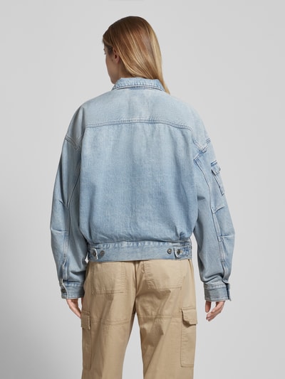 G-Star Raw Kurtka jeansowa z wykładanym kołnierzem model ‘Drifter Utility’ Jeansowy niebieski 5