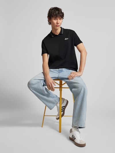 Balr. Poloshirt mit Label-Stitching Black 3