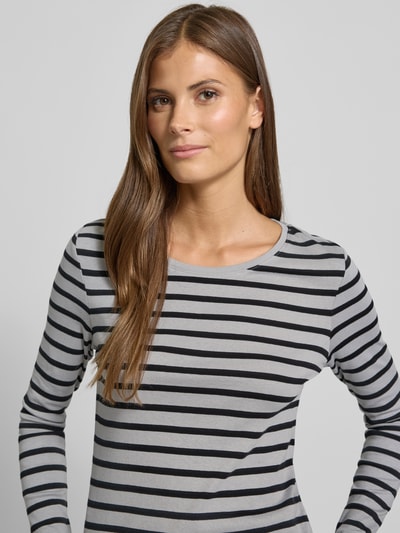 Christian Berg Woman Longsleeve mit Rundhalsausschnitt Mittelgrau 3