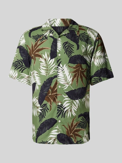 Only & Sons Regular fit vrijetijdsoverhemd met all-over print, model 'WAYNE LIFE' Lichtgroen - 2