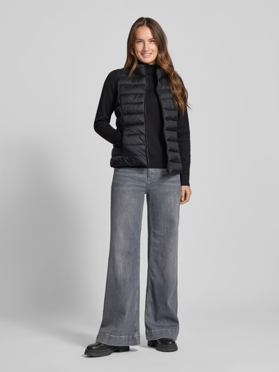 Jake*s Casual Weste mit Stehkragen und Reißverschlusstaschen Black 1