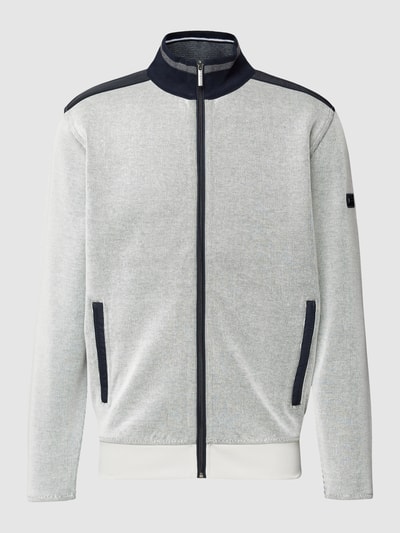 bugatti Sweatjacke mit Stehkragen und Reißverschlusstaschen Ecru 2