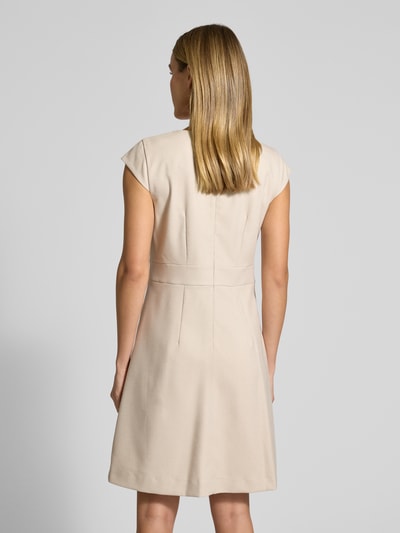 More & More Knielanges Kleid mit Strukturmuster Beige 5