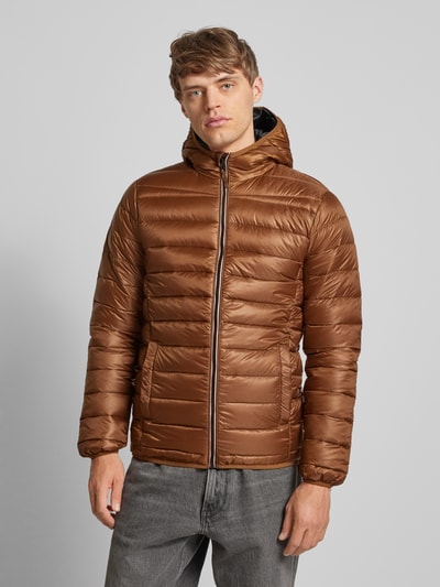 Blend Steppjacke mit Kapuze Cognac 4