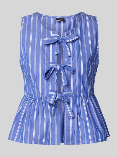 Gina Tricot Top bluzkowy z wiązaniem Błękitny 2