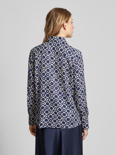 Seidensticker Overhemdblouse van viscose met motiefprint Marineblauw - 5