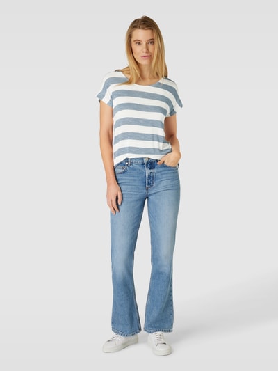 VERO MODA T-Shirt mit Streifenmuster Bleu 1