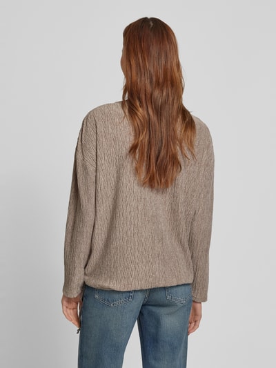 ZABAIONE Longsleeve met ronde hals Beige gemêleerd - 5