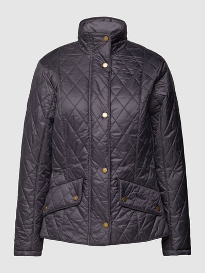 Barbour Steppjacke mit Druckknopfleiste Modell 'Cavalry' Marine 2