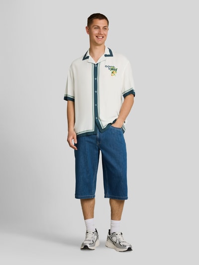 Tom Tailor Denim Loose Fit Freizeithemd aus reiner Viskose Weiss 1