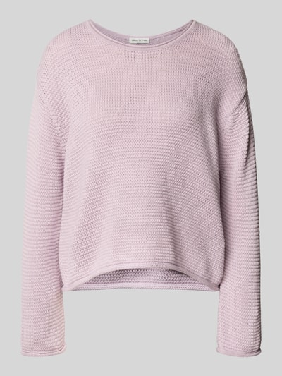 Marc O'Polo Comfort Fit Strickpullover aus reiner Baumwolle Lavender 2