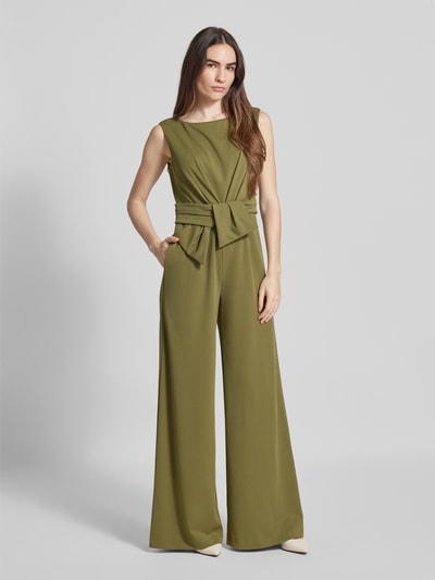 Vera Mont Jumpsuit mit Bindegürtel Gruen 1