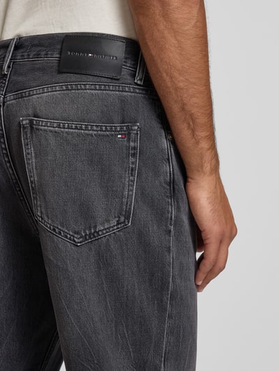 Tommy Hilfiger Tapered Fit Jeans aus reiner Baumwolle Dunkelgrau 3