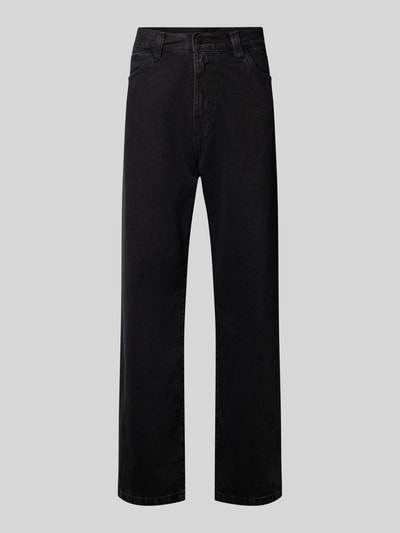Carhartt Work In Progress Straight leg jeans in 5-pocketmodel, model 'LANDON' Zwart - 2