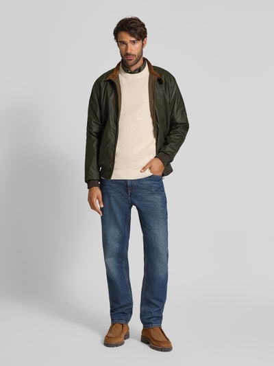 Barbour Regular Fit Wachsjacke aus reiner Baumwolle Oliv 1