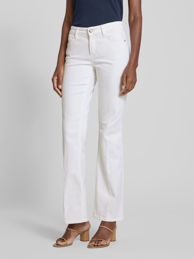 Cambio Flared jeans met 5-pocketmodel, model 'PARIS' Offwhite - 4