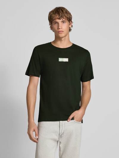 Jack & Jones T-shirt z nadrukiem z logo i okrągłym dekoltem Ciemnozielony 4