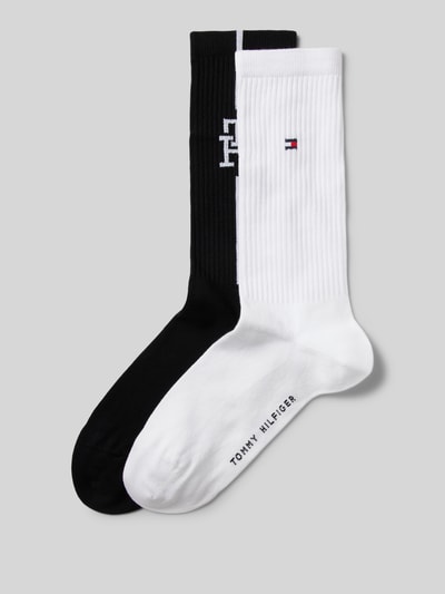 Tommy Hilfiger Socken mit elastischem Rippenbündchen im 2er-Pack Black 1