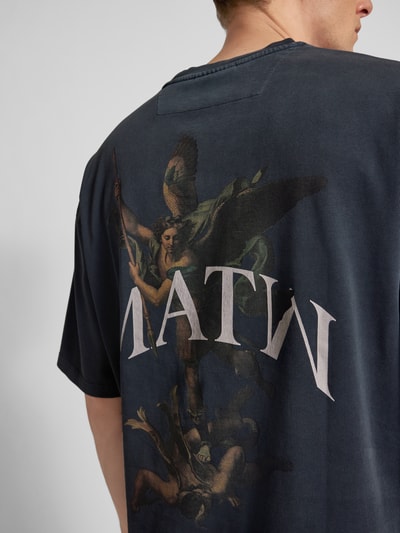 Review X MATW T-Shirt mit Statement-Print - MATW X Review Black 3