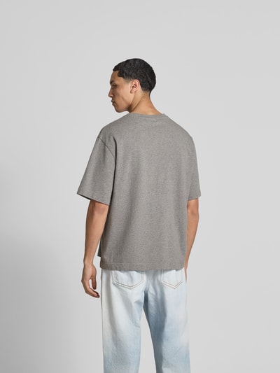 MAISON KITSUNÉ Oversized T-Shirt aus Baumwolle Hellgrau 5