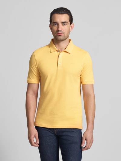 Brax Koszulka polo o kroju slim fit z Mieszanka bawełny Model 'Pete' Żółty 4