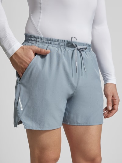 Salomon Shorts mit elastischem Bund und Logo Hellgrau 3