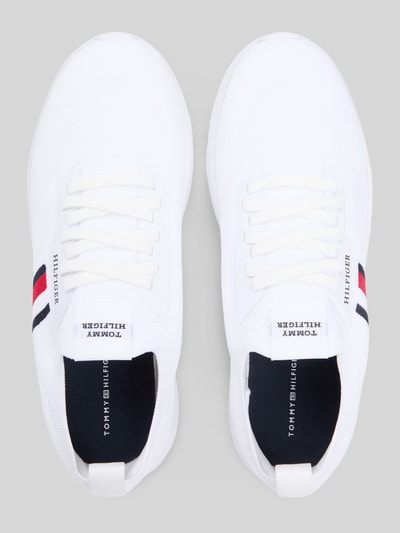 Tommy Hilfiger Low Top Sneaker mit Label Stitching Weiss 3