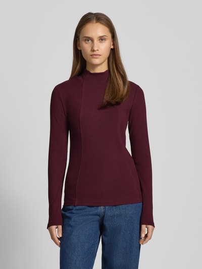 G-Star Raw Bluzka z długim rękawem ze stójką Bordowy 4