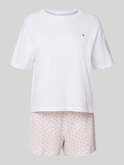 TOMMY HILFIGER Pyjama mit Logo-Stitching Hellrosa 1