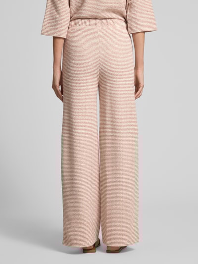 Christian Berg Woman Wide Leg Stoffhose mit Strukturmuster Rosa 5
