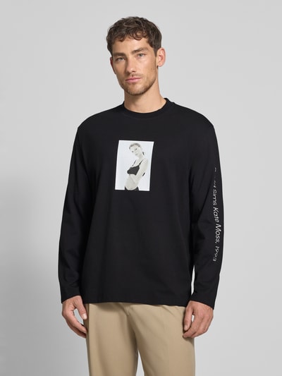 CK Calvin Klein Shirt met lange mouwen en motiefprint Zwart - 4