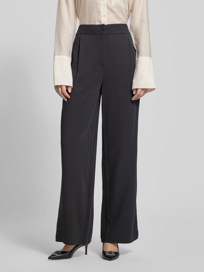 GUIDO MARIA KRETSCHMER WOMAN Wide Leg Stoffhose mit Bundfalten Modell 'Cecile' Black 4